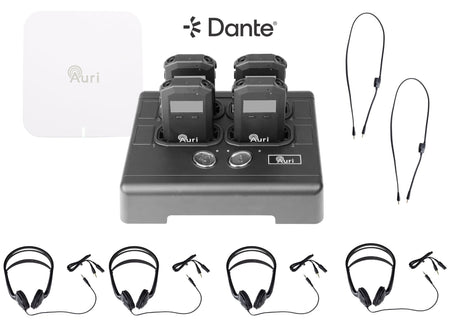 Listen Technologies LAS-04-DW-A1 – Auri ADA Compliance System 4, Dante/White Auri System Listen Technologies