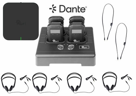 Listen Technologies LAS-04-DB-A1 – Auri ADA Compliance System 4, Dante/Black Auri System Listen Technologies