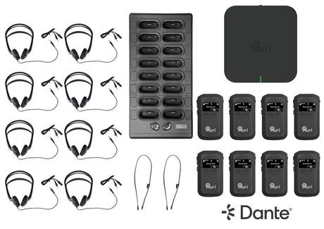 Listen Technologies LAS-08-DB-A1 – Auri ADA Compliance System 8, Dante/Black Auri System Listen Technologies