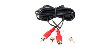 Listen Technologies LPT-A107-B – Dual RCA to Dual RCA Cable, 6.6 ft Accessories Listen Technologies