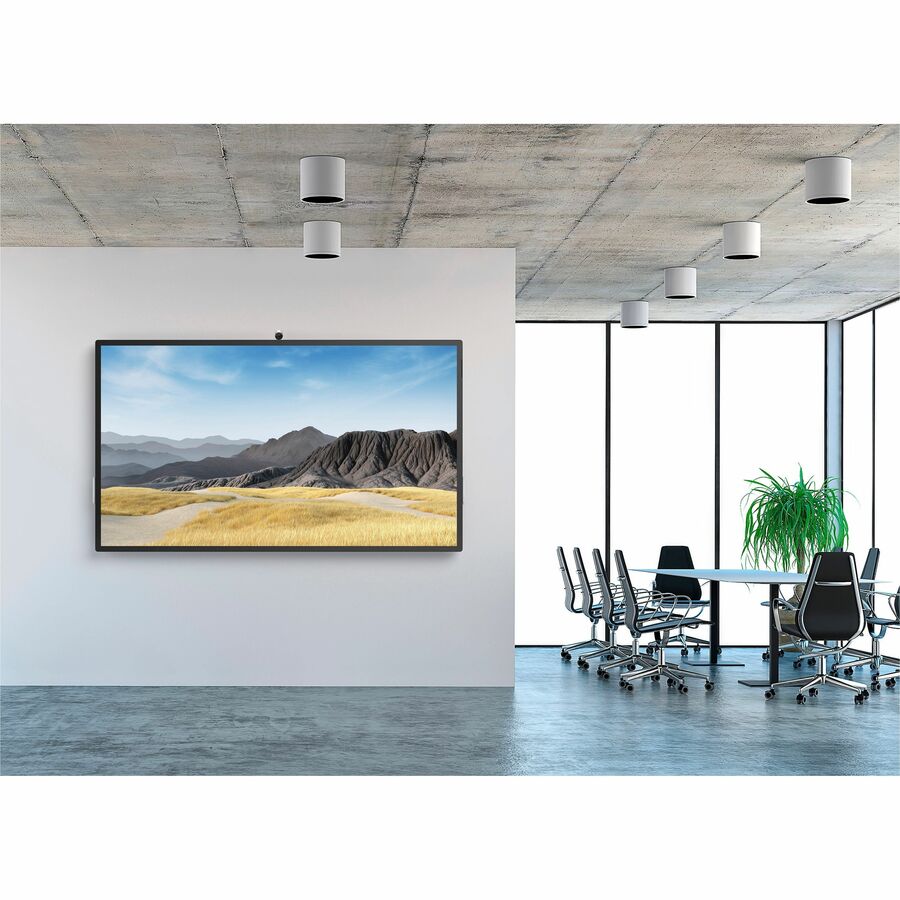 Peerless-AV SF680P-HUB2 flat wall mount installed with 85in Microsoft Surface Hub 2S in office