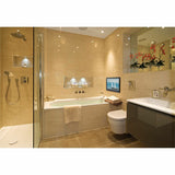 Peerless-AV PF630 flat wall mount installed with TV, lifestyle image
