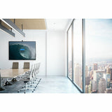 Peerless-AV SF640-HUB2 flat wall mount installed with 50in Microsoft Surface Hub 2S in office