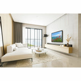 Peerless-AV HPF675 Large Pull-Out Pivot Wall Mount installed with 55-75in display in room