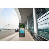 Peerless-AV KOP55XHB-A Smart City Kiosk installed outdoors in a public plaza