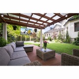 Peerless-AV ECMUA outdoor TV ceiling mount installed outdoors