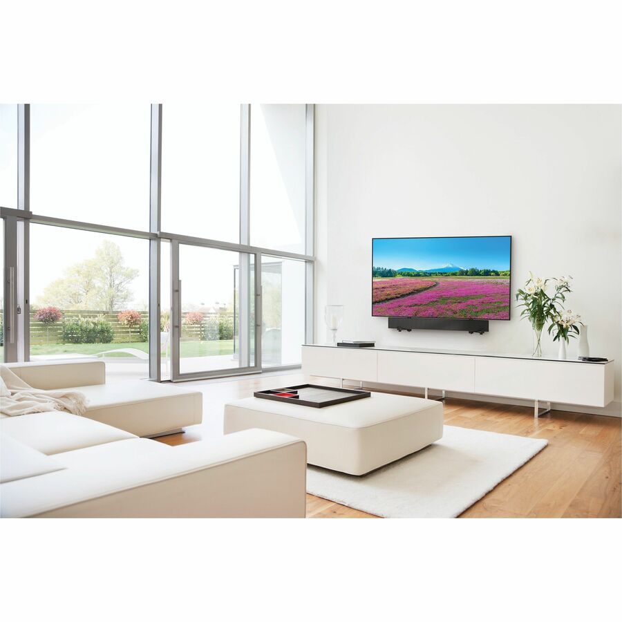 Peerless-AV ACSBR2 sound bar mounting kit installed below display