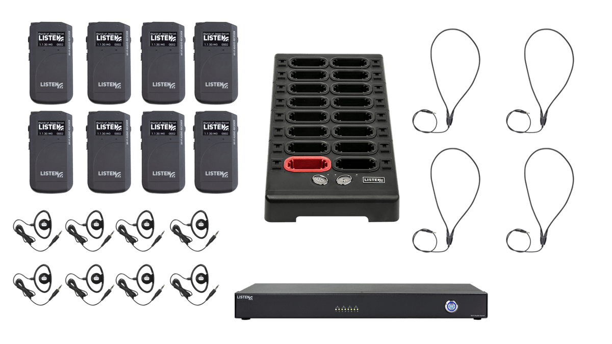 Listen Technologies MHS1-08-W1 – Meetinghouse 8-Channel Wi-Fi Audio System Wi-Fi System Listen Technologies