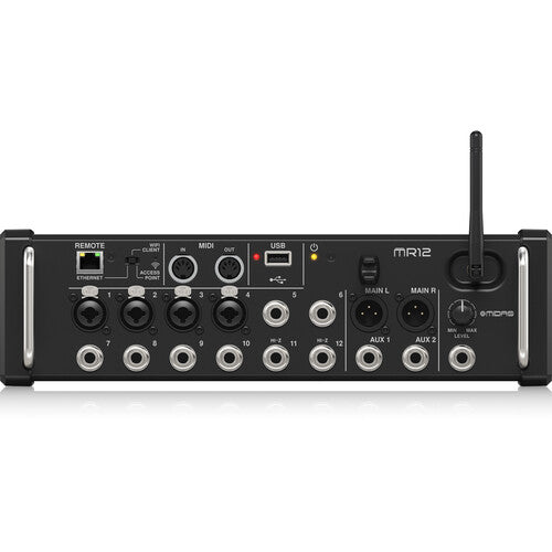 Midas MR12 12-Input Digital Mixer for iPad/Android Tablets with Wi-Fi and USB Recorder