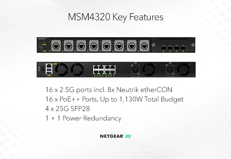 NETGEAR M4350-16M4V MSM4320 switch