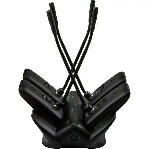 Shure MXWNDX4G Networked 4-Bay Charging Station for MXW neXt Boundary & Gooseneck Transmitters