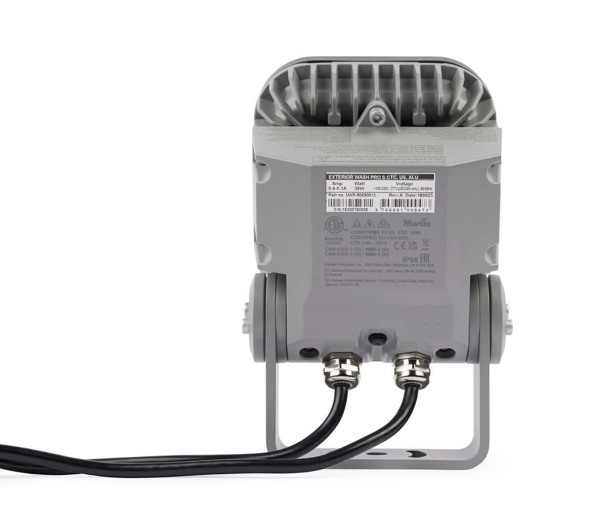 Martin Exterior Wash Pro S QUAD – IP66 LED Wash, EU Grey Outdoor LED Fixtures Martin