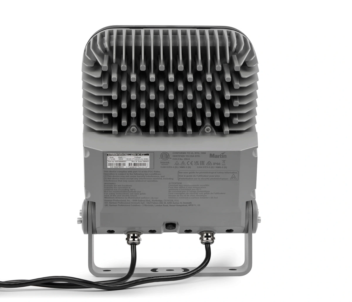 Martin Exterior Wash Pro L CTC – EU Grey Large Color Temperature LED Wash LED Wash Fixtures Martin Lighting