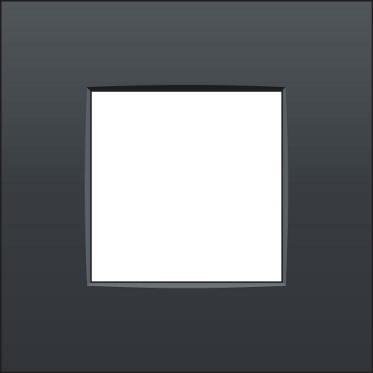 Crestron FP1-122-INTENSE – Single Gang Faceplate, Intense, Anthracite Crestron