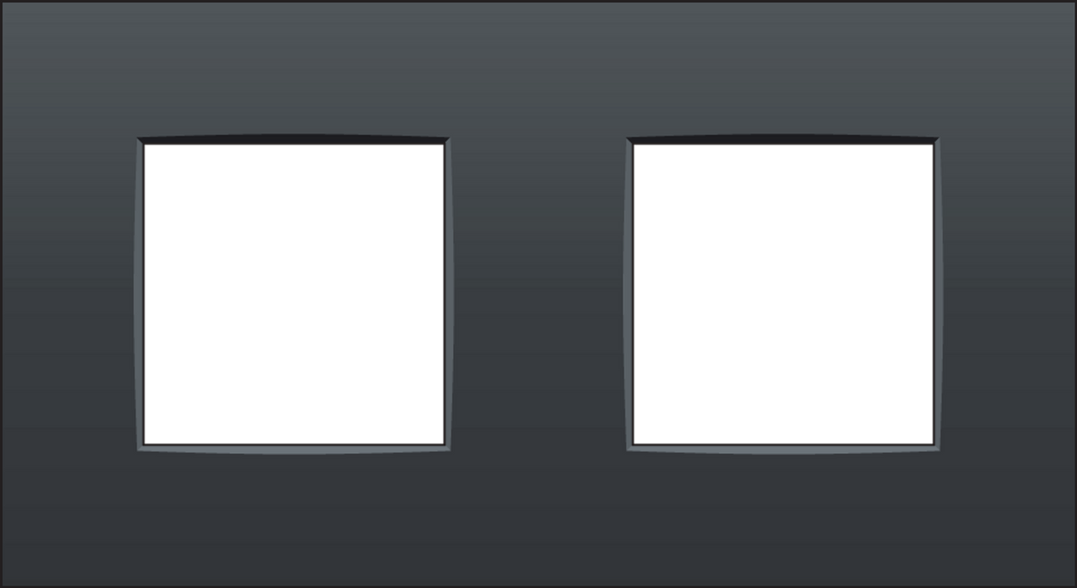 Crestron FP2-122-INTENSE – Faceplate, 2-Gang, Intense Accessories Crestron