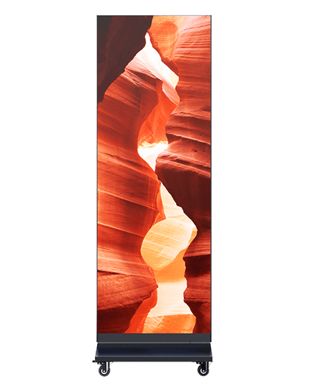 Nanolumens NanoBanner 1.5mm – 72" Portrait Mobile LED Display, GOB Protected, Rolling Base Included Digital Signage Nanolumens
