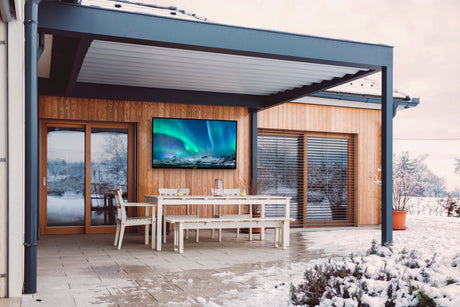 Peerless-AV SOTV553 – 55" Neptune Partial Sun Outdoor TV with Mount Displays Peerless-AV