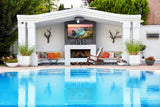 Peerless-AV ODTV5503 Neptune outdoor TV in backyard patio setting