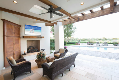 Peerless-AV SOSTV65 – 65" Neptune Shade Outdoor TV with Tilt Mount Displays Peerless-AV