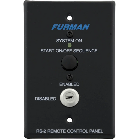 Furman RS-2 System Control Panel, Momentary Key Switch Accessories Furman