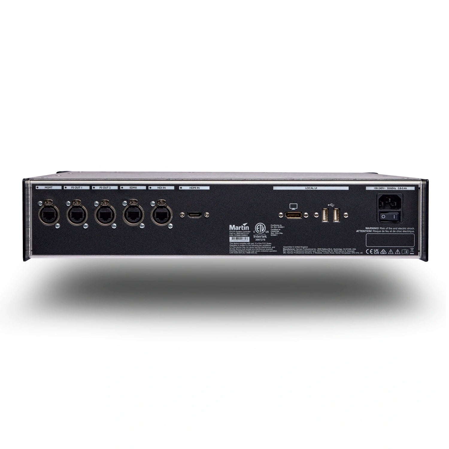 Martin P3-275 System Controller – 4K Video-to-DMX Pixel Mapping Processor Lighting Control Systems Martin