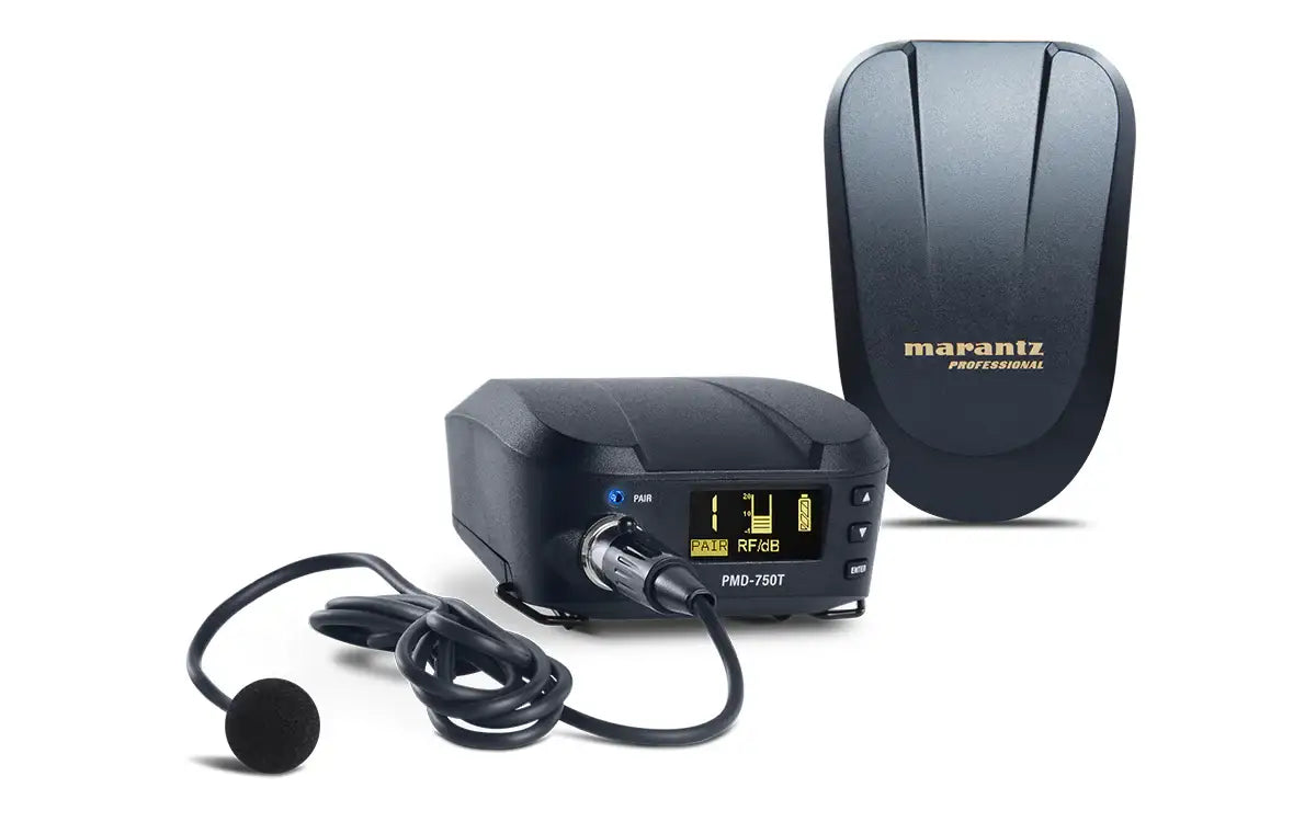 Marantz Professional PMD-750 Camera-Mount Digital Wireless System with Omnidirectional Lavalier Mic