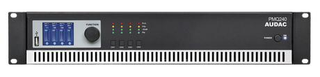 Audac ADC-PMQ240 Power Amplifier 4 x 240W @ 70/100V - optional Dante (ANI44XT) Audio Amplifiers Audac