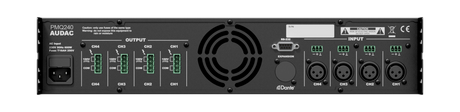 Audac ADC-PMQ240 Power Amplifier 4 x 240W @ 70/100V - optional Dante (ANI44XT) Audio Amplifiers Audac