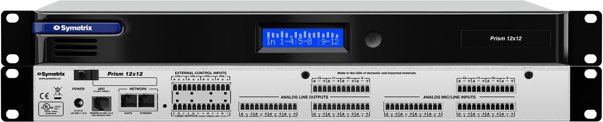 Symetrix 80-0202 Prism 12x12 (non-Dante) control Symetrix