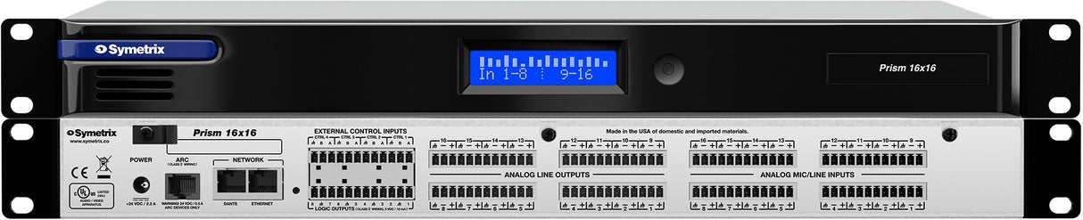 Symetrix 80-0117 Prism 16x16 Dante control Symetrix