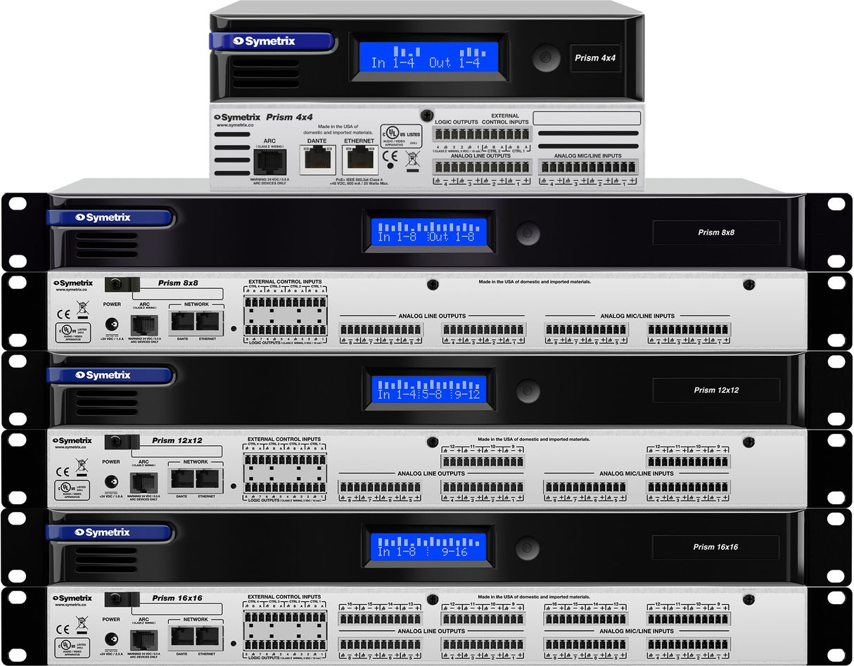 Symetrix 80-0116 Prism 12x12 Dante control Symetrix