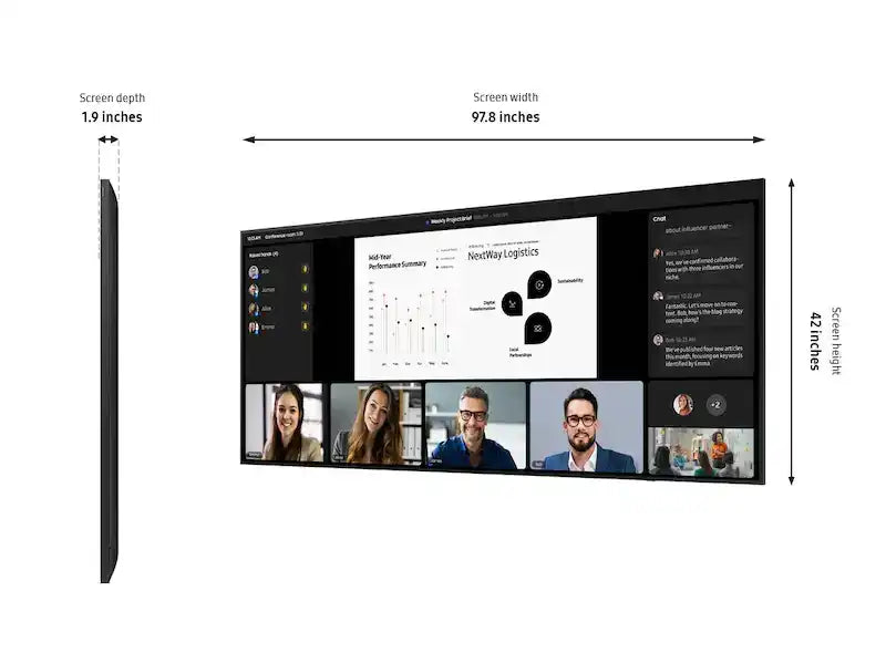 Samsung QP105DX-5K QPDX-5K Series 105" 21:9 Ultra-Wide Screen
