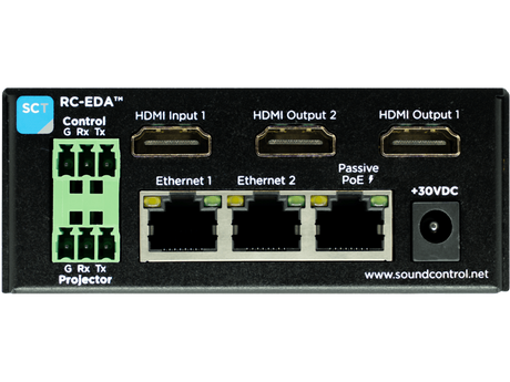 Sound Control Technologies RC-EDA – Dual Output HDMI DA with CEC to RS-232 and Ethernet Camera Extension Kits Sound Control Technologies