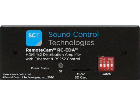 Sound Control Technologies RC-EDA – Dual Output HDMI DA with CEC to RS-232 and Ethernet Camera Extension Kits Sound Control Technologies