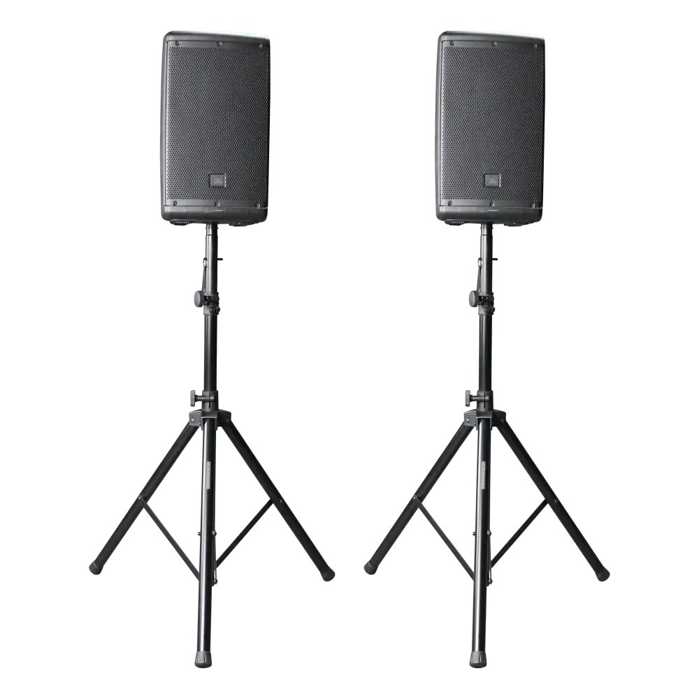Gator RI-SPKRSTDSET-200-AL Aluminum Tripod Speaker Stand Set with Bag