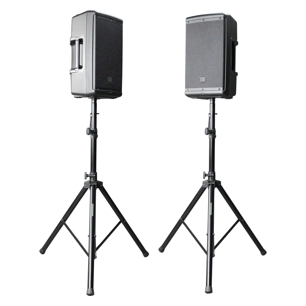 Gator RI-SPKRSTDSET-200-AL Aluminum Tripod Speaker Stand Set with Bag