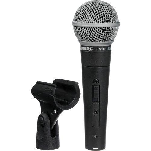 Shure Dynamic Microphone, Cardioid, Dark Grey, 3-pin XLR connector,  No Cable included, With On/Off Switch - SM58S