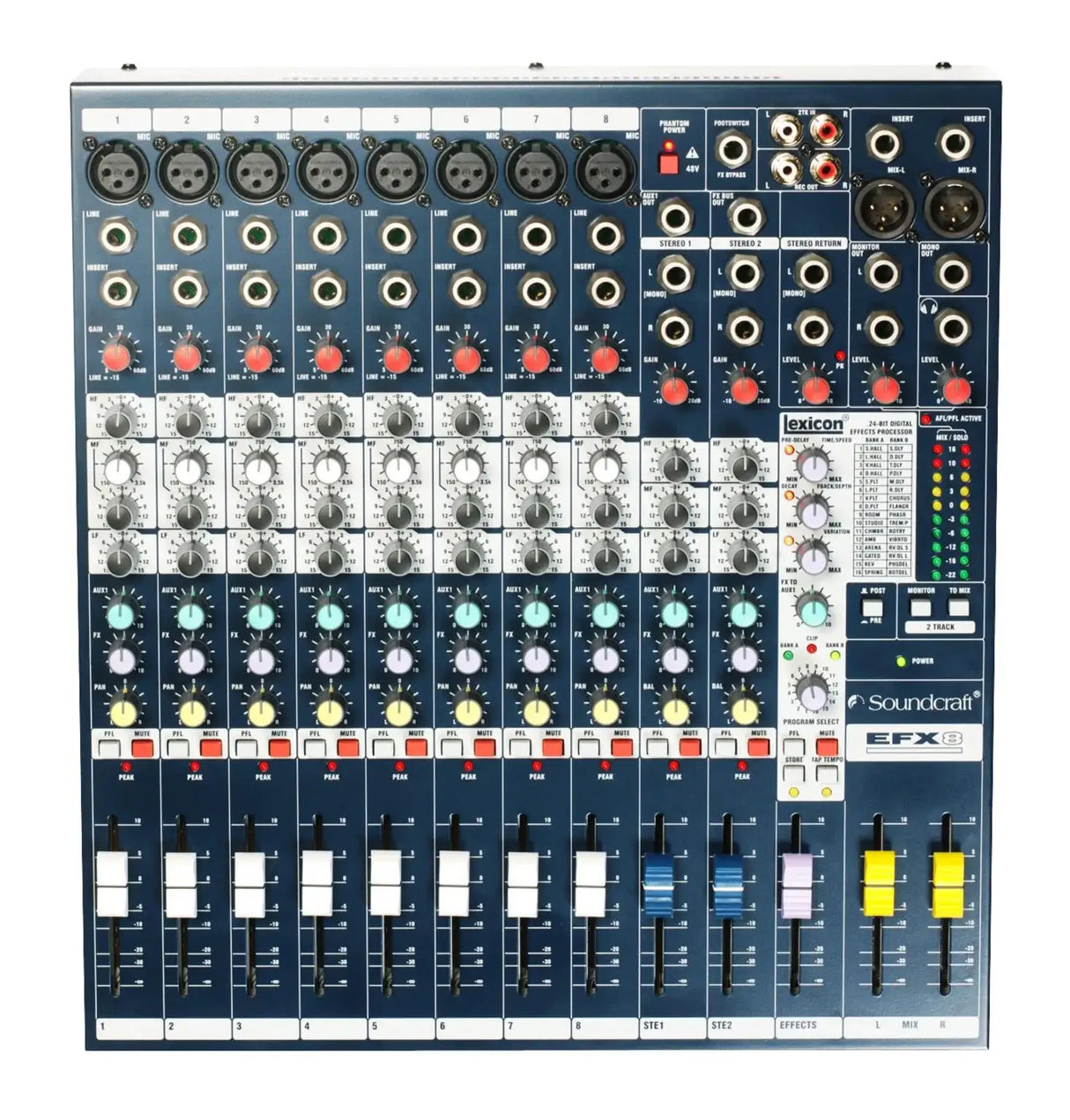 Soundcraft EFX8 Low-cost, high-performance Lexicon® effects mixers - E535.000000US
