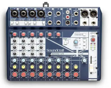 Soundcraft Notepad-12FX Small-format Analog Mixing Console with USB I/O and Lexicon Effects - 5085985US