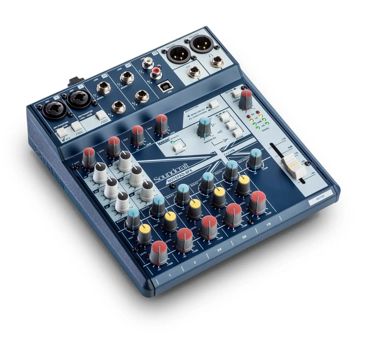 Soundcraft Notepad-8FX Small-format Analog Mixing Console with USB I/O and Lexicon Effects - 5085984US