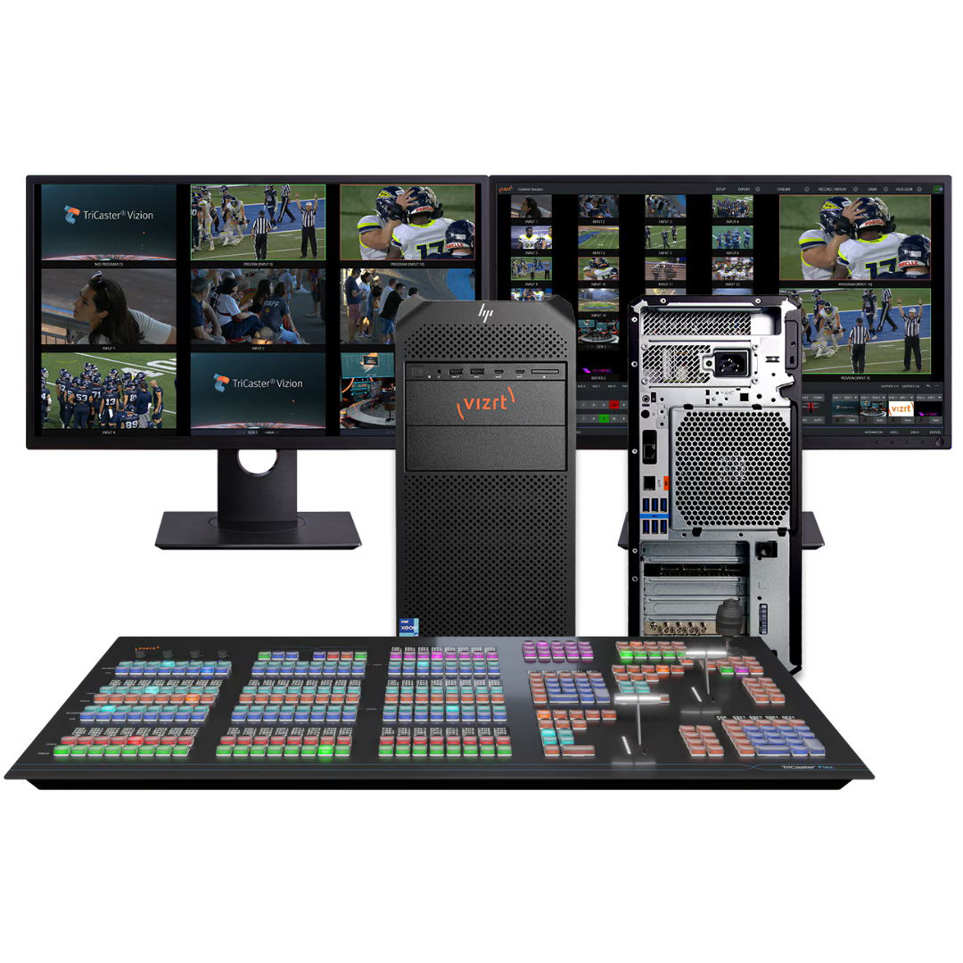 Vizrt TriCaster Vizion Tower 16 & Flex Dual Control Panel