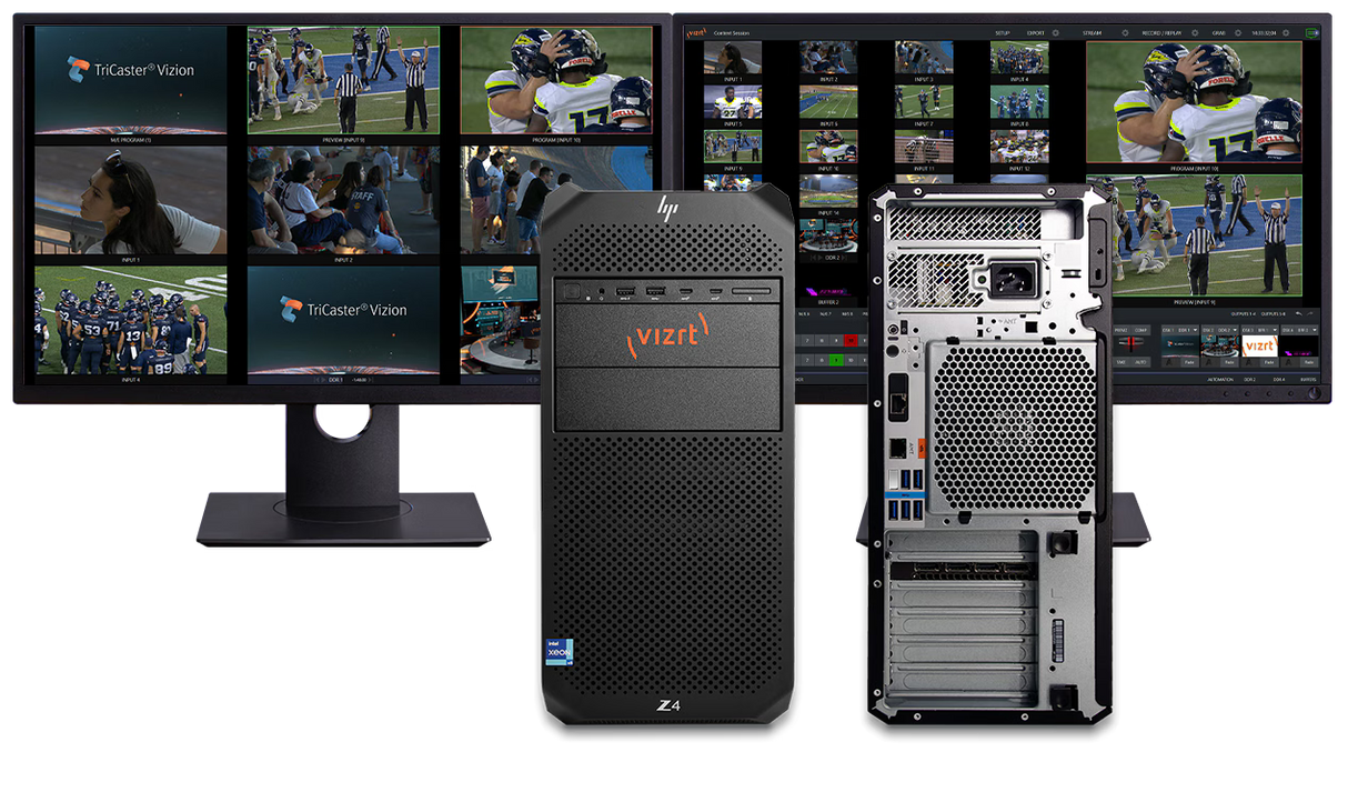 Vizrt TriCaster Vizion Tower with 16 SDI I/O