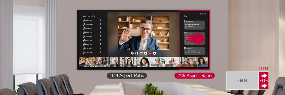 LG 105TR5WP-B 105" 5K 21:9 CreateBoard Touchscreen Commercial Monitor