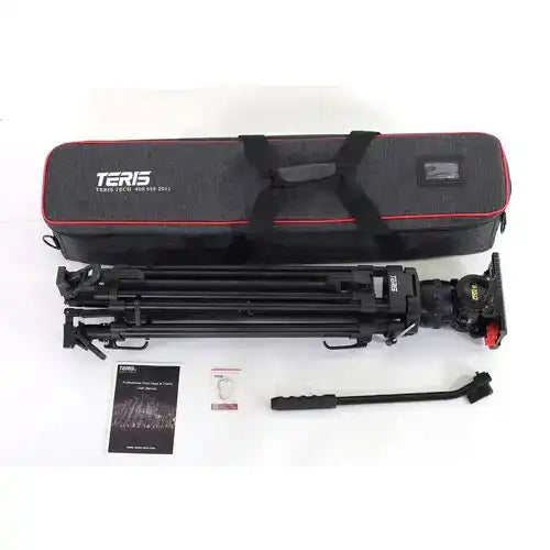 Teris TS150AL Fluid Head & Tripod Kit, Aluminum Tripods Teris
