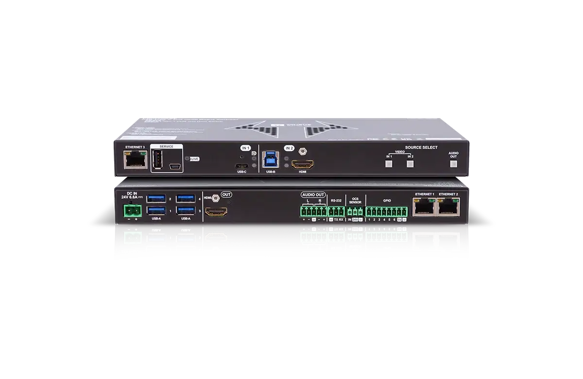 Lightware UCX-2x1-HC40 Universal Switcher with HDMI 2.0 and USB-C connectivity - 91560008
