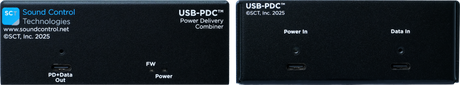 Sound Control Technologies USB-PDC – USB-C Power Delivery Combiner Adapter USB-C Adapters Sound Control Technologies