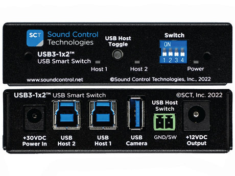 Sound Control Technologies USB3-1x2-NPS – USB3 1x2 Switch, No Power Supply USB Switchers Sound Control Technologies