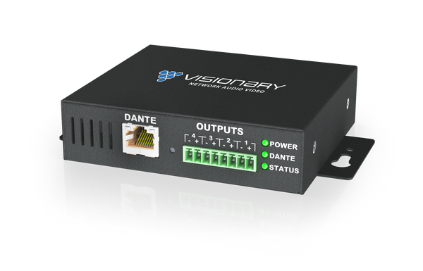 Visionary Solutions PNA-D4 POE+ Four Channel Class-D Network Audio Amplifier