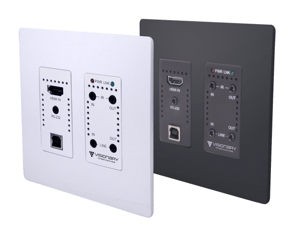 Visionary Solutions PacketAV DuetE5-WP Wall Plate Encoder Faceplate