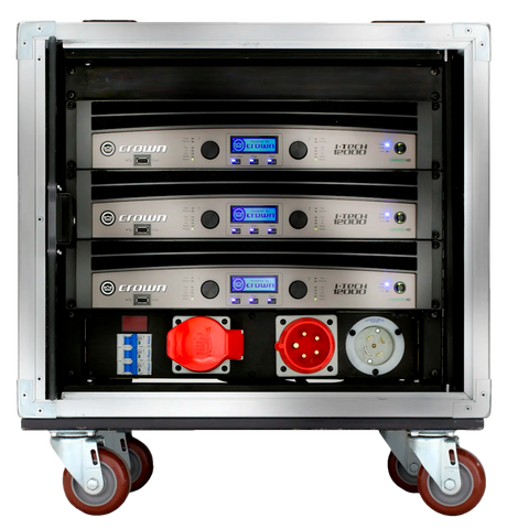 Crown VRACK-12000HD – Complete V-Rack with Three IT12000HD Amplifiers Power Amplifiers Crown